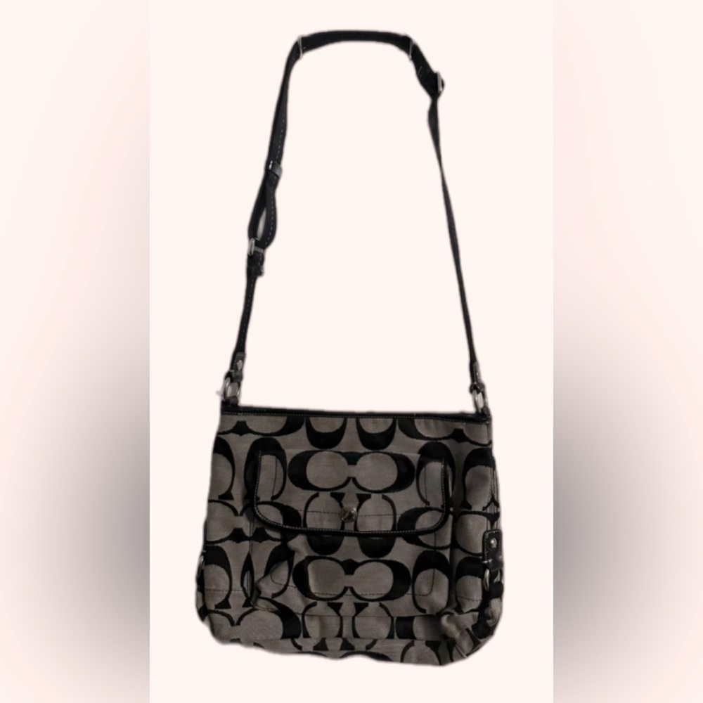 Black and Gray Shoulder Bag